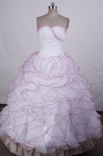 Simpel Ball Gown Strapless FLoor-Length Vintage Quinceanera Dresses Style LZ42490