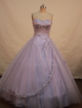 Simple A-line Sweetheart Floor-length Quinceanera Dresses Appliques with Beading Style FA-Z-0067