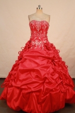 Wonderful Ball gown Strapless Floor-length Vintage Quinceanera Dresses Style FA-W-347