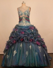 Popular Ball Gown Straps Floor-Length Quinceanera Dresses Style FA-S-384
