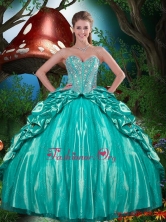 Artistic Beaded and Ruffled Layers Quinceanera Dresses in Taffeta QDDTA80002FOR