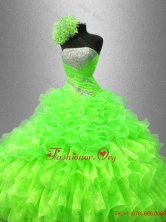 Best Selling Strapless Quinceanera Gowns in Spring Green SWQD044-5FOR