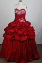 Brand New Ball gown Sweetheart-neck Floor-length Quinceanera Dresses Style FA-W-r53
