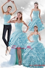 Custom Made Aqua Blue Quiceanera Dresses in Taffeta XFNAO158TZA2FOR