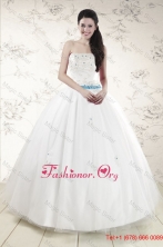 Discount White Quinceanera Dresses with Appliques XFNAO146FOR