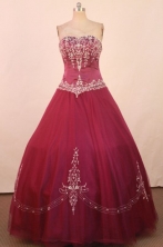 Exquisite Ball Gown Strapless Floor-Length Quinceanera Dresses Style X042416