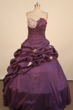 Exquisite Ball Gown Strapless Floor-Length Quinceanera Dresses Style LZ42477