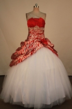Fashionable Ball Gown Strapless Floor-length Quinceanera Dresses Style X042410