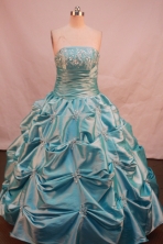 Fashionable Ball gown Strapless Floor-Length Quinceanera Dresses Style FA-Y-160