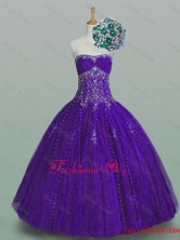 Flirting Strapless Quinceanera Dresses with Beading and Appliques SWQD005-6FOR