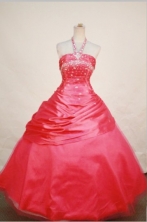 Pretty Ball gown Halter top Floor-length Quinceanera Dresses  Beading Style FA-Z-0062 