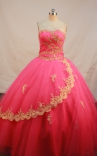 Simple Ball gown Strapless Floor-Length Quinceanera Dresses Style FA-Y-138