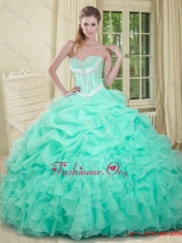 Summer Beautiful Beaded Quinceanera Dresses in Apple Green SJQDDT91002FOR