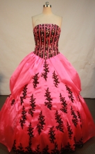 Sweet Ball Gown Strapless Floor-Length Quinceanera Dresses Style X042434