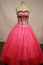 Sweet Ball Gown Sweetheart Neck Floor-Length Hot Quinceanera Dresses Style X042438