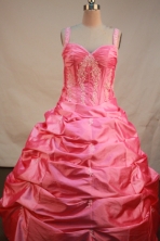Sweet Ball gown Strap Floor-Length Quinceanera Dresses Style FA-Y-142