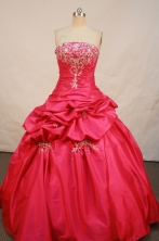 Sweet Ball gown Strapless Floor-Length Quinceanera Dresses Style FA-Y-149