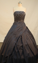 Sweet Ball gown Strapless Floor-length Quinceanera Dresses Beading Style FA-Y-00102