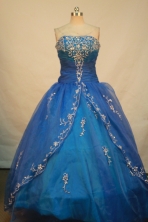 Sweet Ball gown Strapless Floor-length Quinceanera Dresses Style FA-C-116