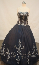 Sweet Ball gown Sweetheart Floor-length Quinceanera Dresses Embroidery with Beading Style FA-Y-0058