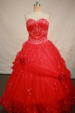 Sweet Ball gown Sweetheart Floor-length Quinceanera Dresses Sequins Style FA-Y-0069
