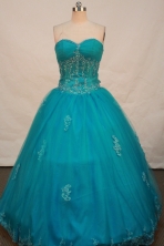 Sweet Ball gown Sweetheart-neck Floor-length Quinceanera Dresses Style FA-C-104