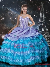 Wonderful Multi Color Sweet 16 Dresses with Ruffled Layers and Beading QDDTA94002FOR