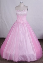 Elegant Ball gown Sweetheart Floor-length Quinceanera Dresses  with Beading Style FA-Z-009