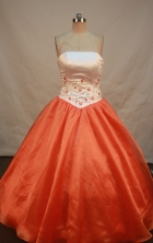 Inexpensive Ball gown Strapless Floor-Length Quinceanera Dresses Style FA-Y-118