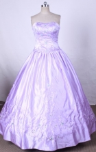 Modest Ball Gown Strapless FLoor-Length Quinceanera Dresses Style X042429