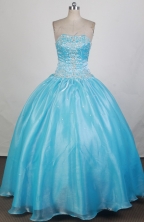 Modest Ball Gown Strapless Floor-length Quinceanera Dress ZQ12426027