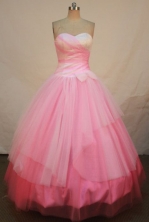 Simple A-line SweetheartFloor-length Quinceanera Dresses Beading Style FA-Z-0250