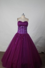 Simple Ball gown Sweetheart neck Floor-Length Quinceanera Dresses Style FA-Y-06