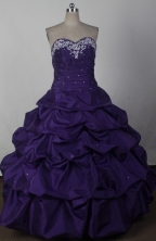 2012 Beautiful Ball Gown Sweetheart Floor-length Qunceanera Dress Style RQDC013