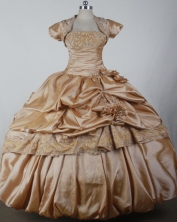 2012 Elegant Ball Gown Strapless Floor-length Qunceanera Dress  Style RQDC012