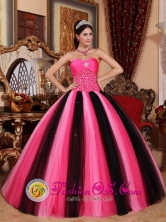 2013 Quetzaltenango Guatemala Evening Modest Multi-color Sweetheart Quinceanera Dress with Tulle Beading In Style QDZY483FOR