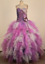 Colorful Ball Gown Sweetheart Neck Floor-Length Lavender Beading Quinceanera Dresses Style FA-S-212