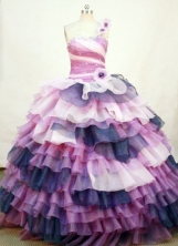 Elegant Ball Gown Sweetheart Floor-length Organza Quinceanera Dress Style FA-L-274
