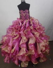Exquisite Ball Gown Sweetheart Floor-length Quinceanera Dress ZQ1242609