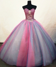 Pretty Ball Gown Sweetheart Floor-length Quinceanera Dresses Sequins Style FA-Z-0239