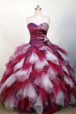 Wonderful Ball Gown Strapless Floor-length Beading Quinceanera dress Style FA-L-312