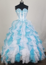 2012 Unique Ball Gown Sweetheart Neck Floor-Length Quinceanera Dresses Style JP42637