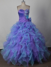 Amazing Ball Gown Sweetheart Neck Floor-length Quinceanera Dress LJ2662