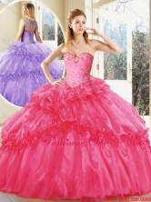 Beautiful Hot Pink Quinceanera Dresses with Beading  SJQDDT208002-2FOR