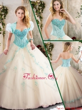 Beautiful Sweetheart Quinceanera Dresses with Appliques  SJQDDT213002FOR