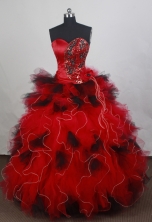 Exquisite Ball gown Sweetheart Floor-length Quinceanera Dresses Style FA-W-r12