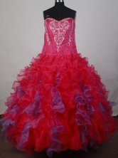 Luxury Ball Gown Strapless Floor-Length   Quinceanera Dresses Style JP42639