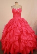 Luxury Ball Gown Sweetheart Floor-length Quinceanera Dresses Beading Style FA-Z-0312