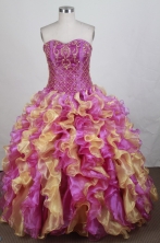 Luxury Ball gown Sweetheart Floor-length   Quinceanera Dresses Style FA-W-r37
