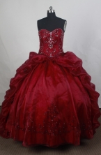 Luxury Ball gown Sweetheart Sweep Train   Quinceanera Dresses Style FA-W-r11